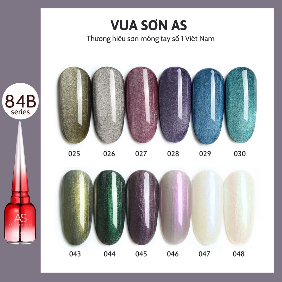 Sơn móng tay gel AS mắt mèo kim cương VUA SƠN AS mã JSM 15ml