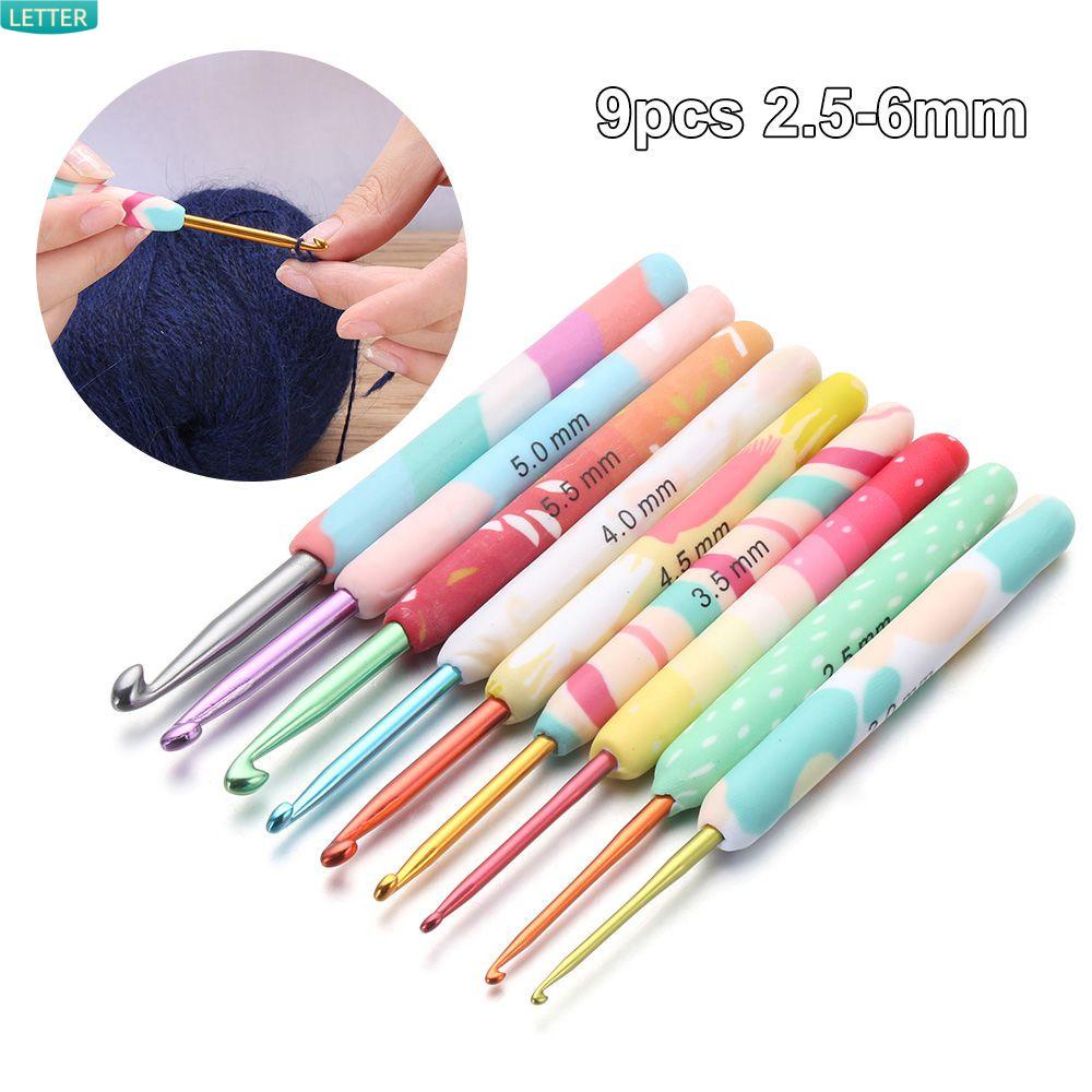 Set 9 Kim Đan Len Bằng Nhôm Ceramic Thủ Công Diy Mới 2.5-6mm