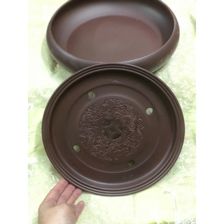 Khay trà tử sa kèm ang
