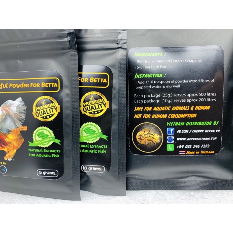 Bột lá bàng Colorful Powder For Betta