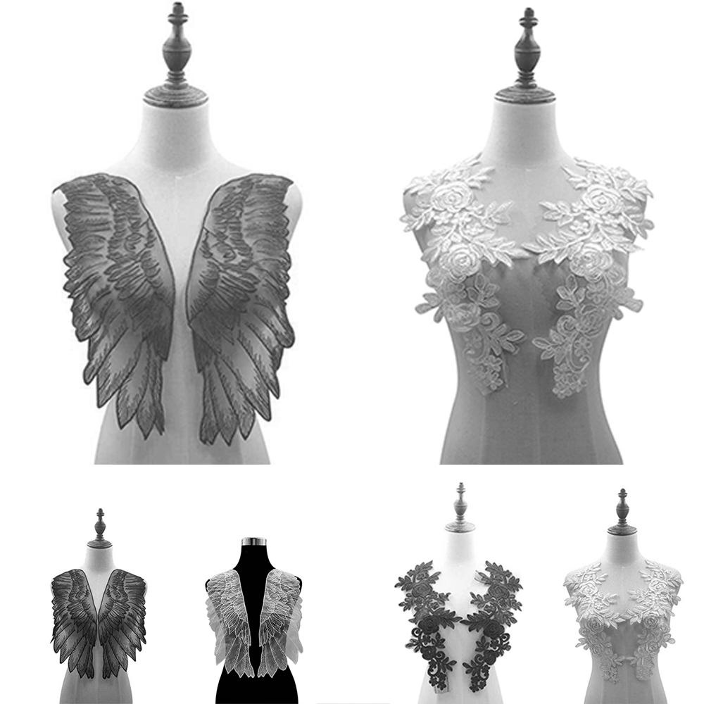 Huy Hiệu Cài Áo Hình Đôi Cánh Bằng Ren DIY