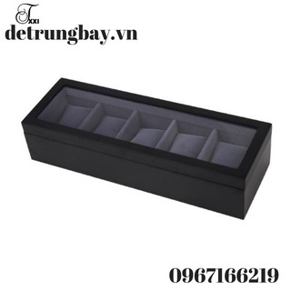 Hộp Đựng Đồng Hồ 5 Chiếc Vỏ Gỗ