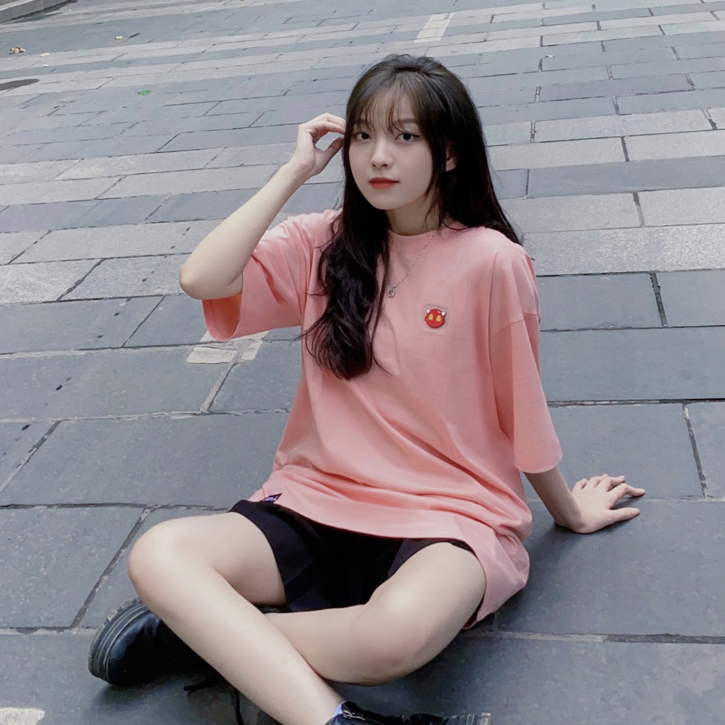 Áo thun tay lỡ local brand SATAN LOGO basic nhiều màu, form rộng oversized, cotton nam nữ