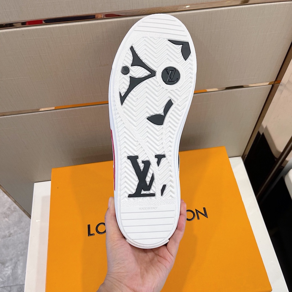 Giày thể thao nam cao cấp da thật Louis Vuitton LV thiết kế trẻ trung và năng động với phong cách hiện đại