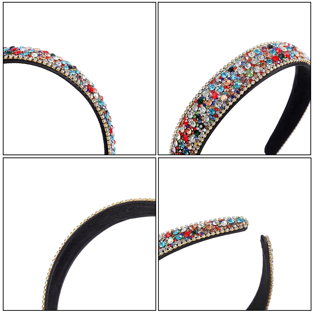 Băng đô cài tóc đính đá lấp lánh xinh xắn cho nữ