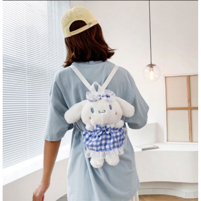 T20222- Balo Mini Thú Bông Cao Cấp mẫu mới nhất dành cho các bạn trẻ( váy xanh và váy tím)