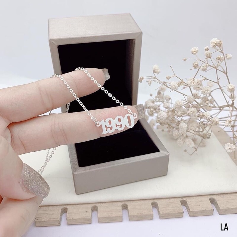 Dây chuyền bạc khắc năm sinh ý nghĩa theo yêu cầu- chuẩn bạc ta