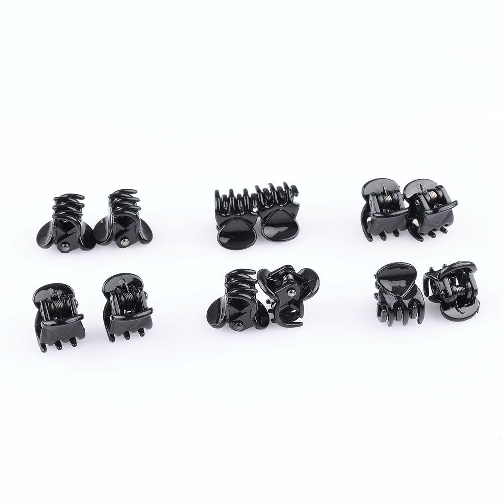 FAY Set 12 Kẹp Tóc Nhựa Màu Đen Thời Trang Cho Bé Gái