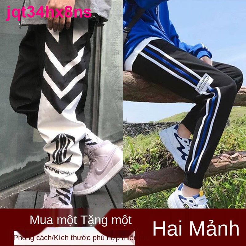 Quần thể thao nam mùa xuân và hè rộng rãi cỡ lớn hip-hop hợp thời trang hàng hiệu, mập, âu thu,