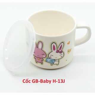 Cốc  nhựa phíp có nắp GB-Baby H13J