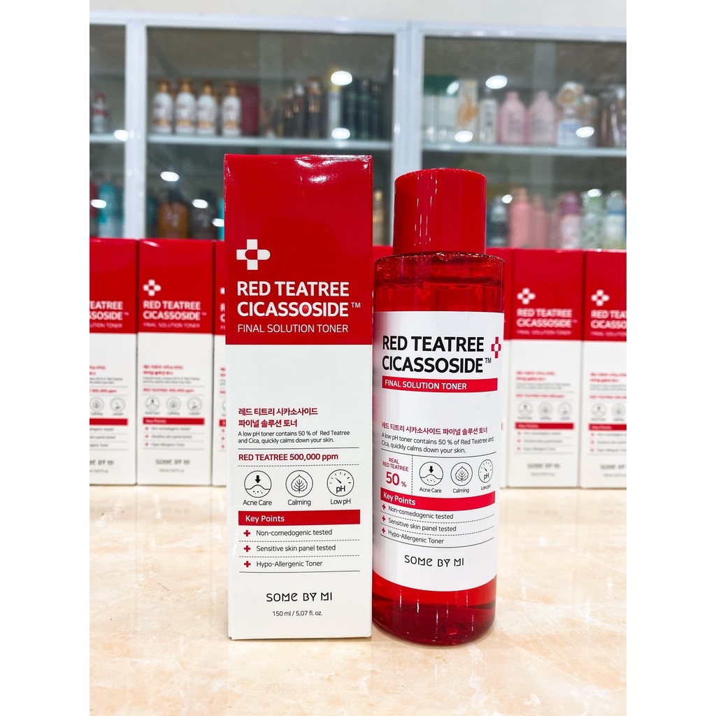 Nước Hoa Hồng Chiết Xuất Tràm Trà Đỏ Some By Mi Red TeaTree Cicassoside Final Solution 150ml