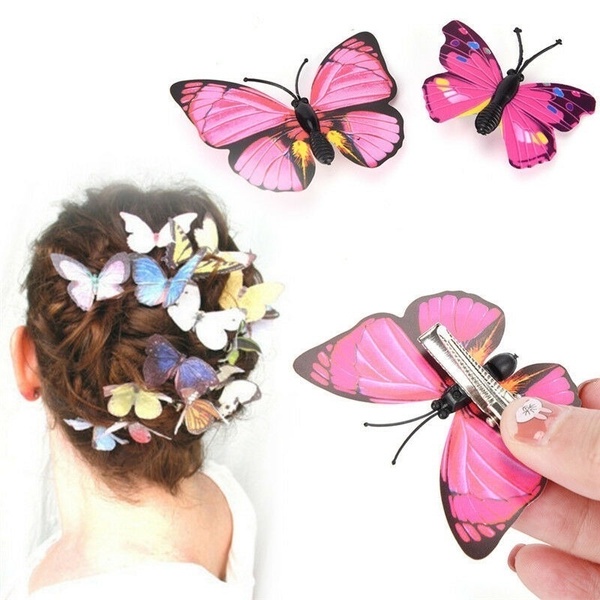 Set 5 Kẹp Tóc Hình Bướm Cho Cô Dâu