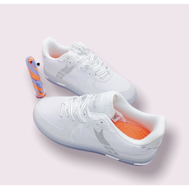 (Giày AUTH) Giày Air Force 1 React và Label Maker chính hãng