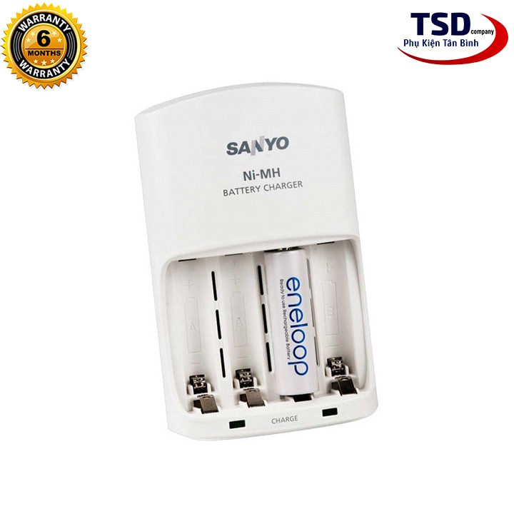 Bộ Sạc Pin AA / AAA Sanyo Eneloop Chính Hãng