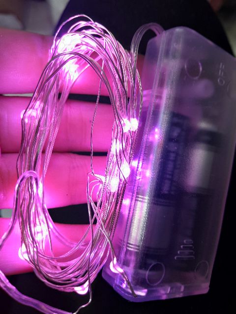 Led dây đom đóm 5m, sd pin 2 AA