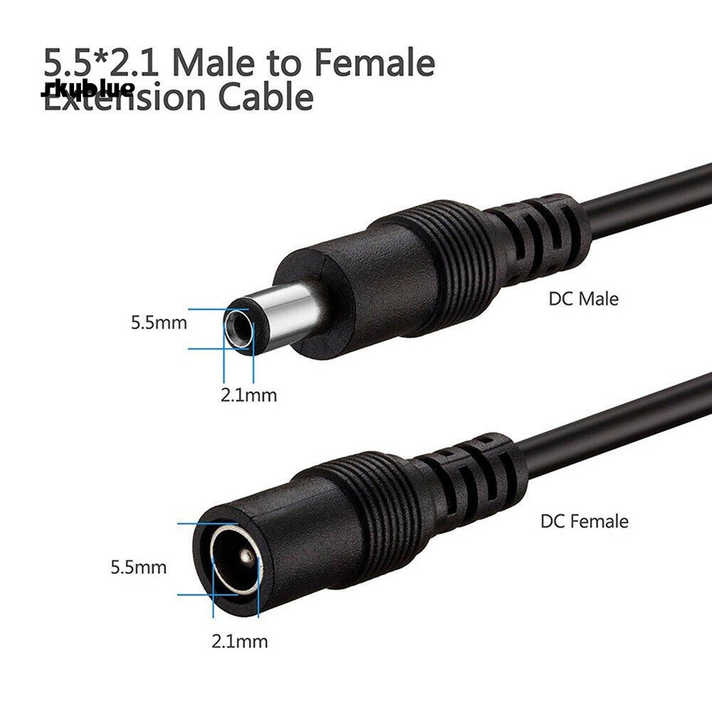 Dây cáp nguồn nối dài DOONJIEY 2.1x5.5mm 12V DC cho CCTV