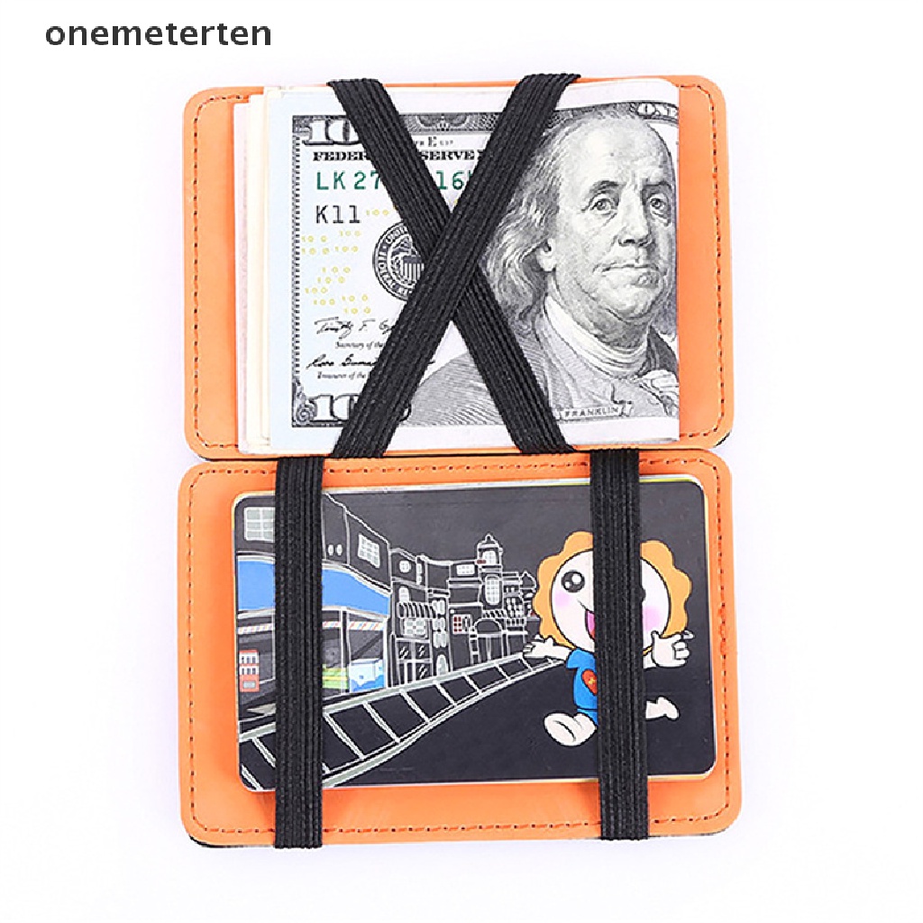 Rten Thin Mini Wallet Men Business PU Leather Magic Wallets Credit Card Holder n