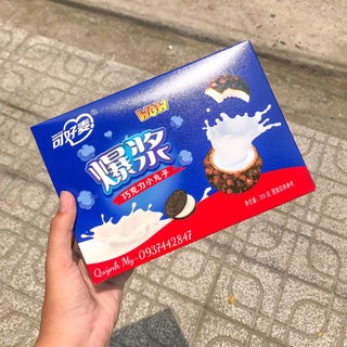 SOCOLA 3 LỚP NHÂN CHẢY - BÁNH VIÊN COOKIE OREO NHÂN KEM VANI TAN CHẢY