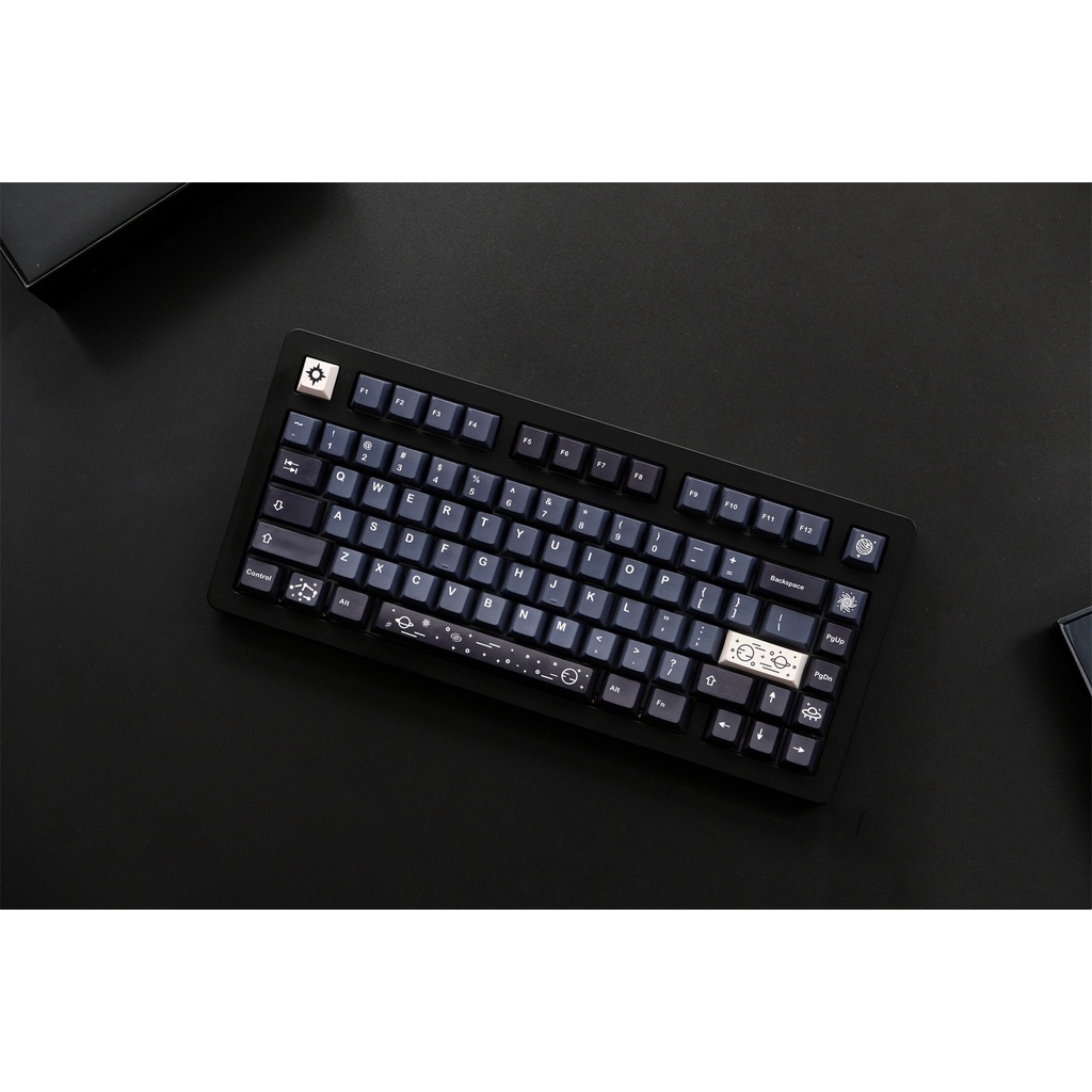 GMK Galaxy Keycaps, 130 phím PBT Keycaps Cherry Profile DYE-SUB Cá nhân hóa GMK Keycaps cho bàn phím cơ