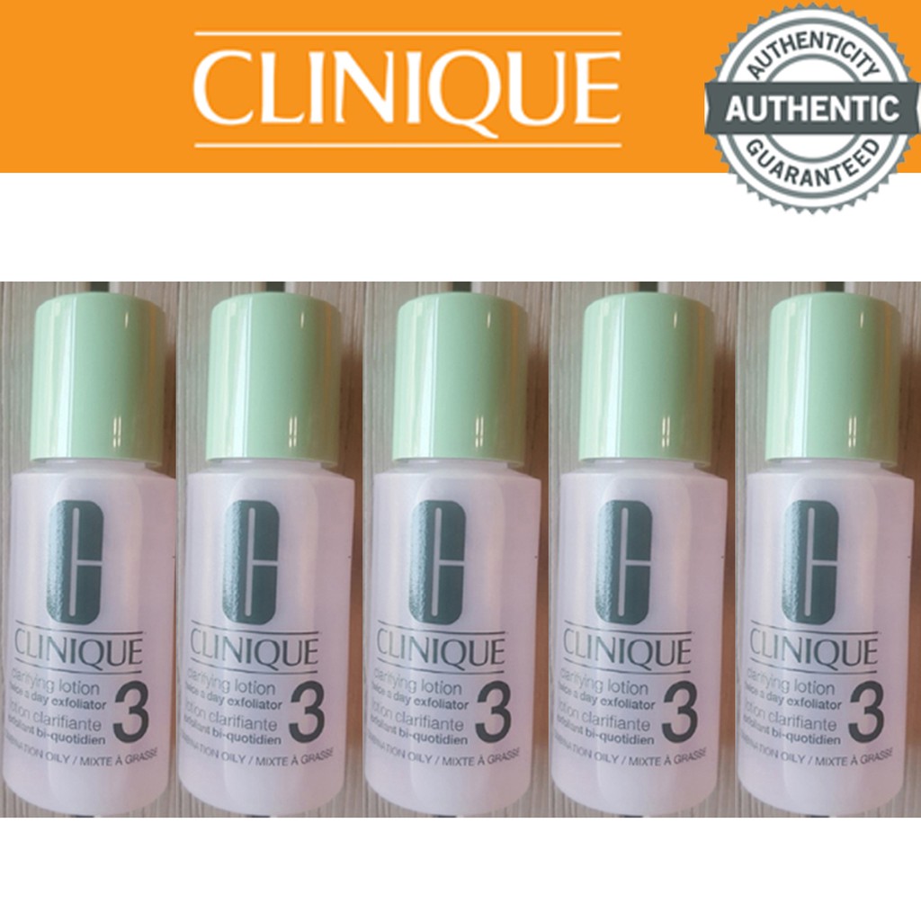 Clinique Toner Cấp Ẩm Số 3 Clarifying Lotion Da Hỗn Hợp Dầu 150ml(30mlx5pcs)