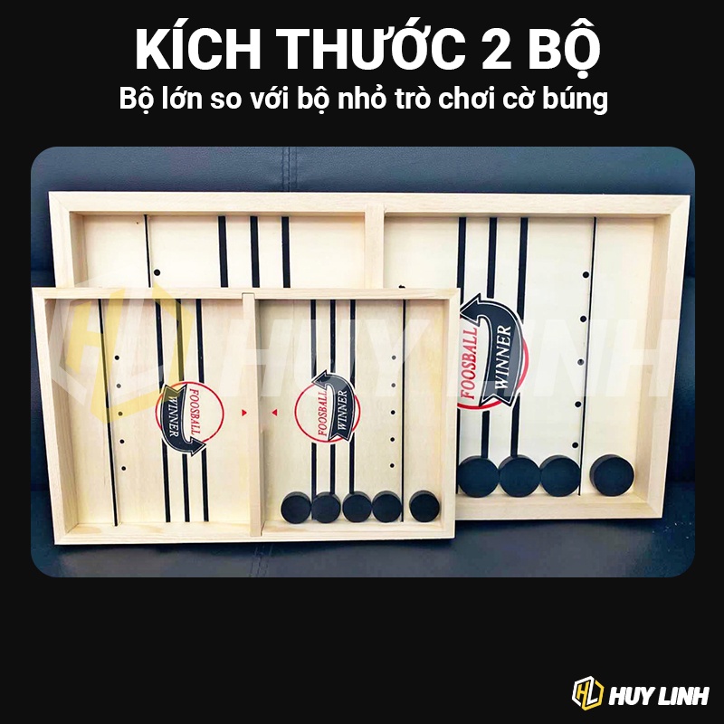 Cờ búng xuyên lỗ Gia Đình HL312 kích thước siêu lớn bằng gỗ - Lập Team Siêu Vui Nhộn khúc côn cầu Ice Hockey