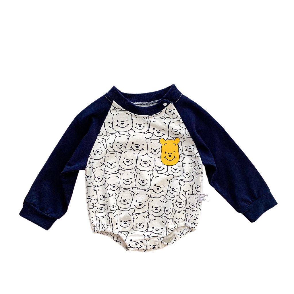 Baby Romper Cute Winnie The Pooh Long Sleeve Baby Jumpsuit Infant Bodysuit Newborn Clothes