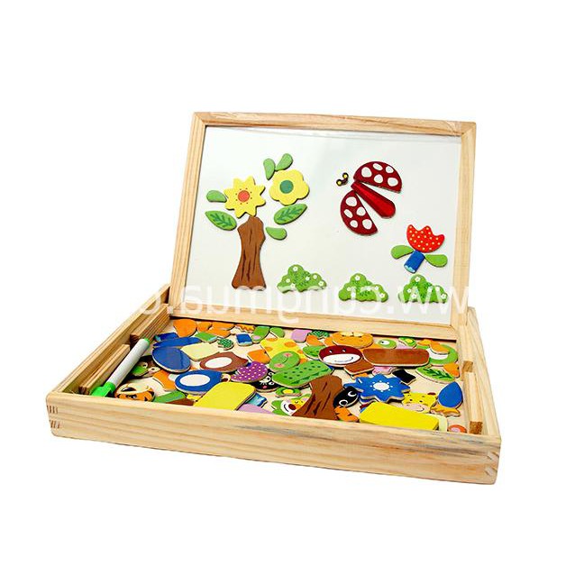 Bảng Nam Châm Ghép Các Hình Siêu Ngộ Nghĩnh Cho Bé Thỏa Sức Sáng Tạo,Đồ Chơi Gỗ Cho Bé Phát Triển Kỹ Năng