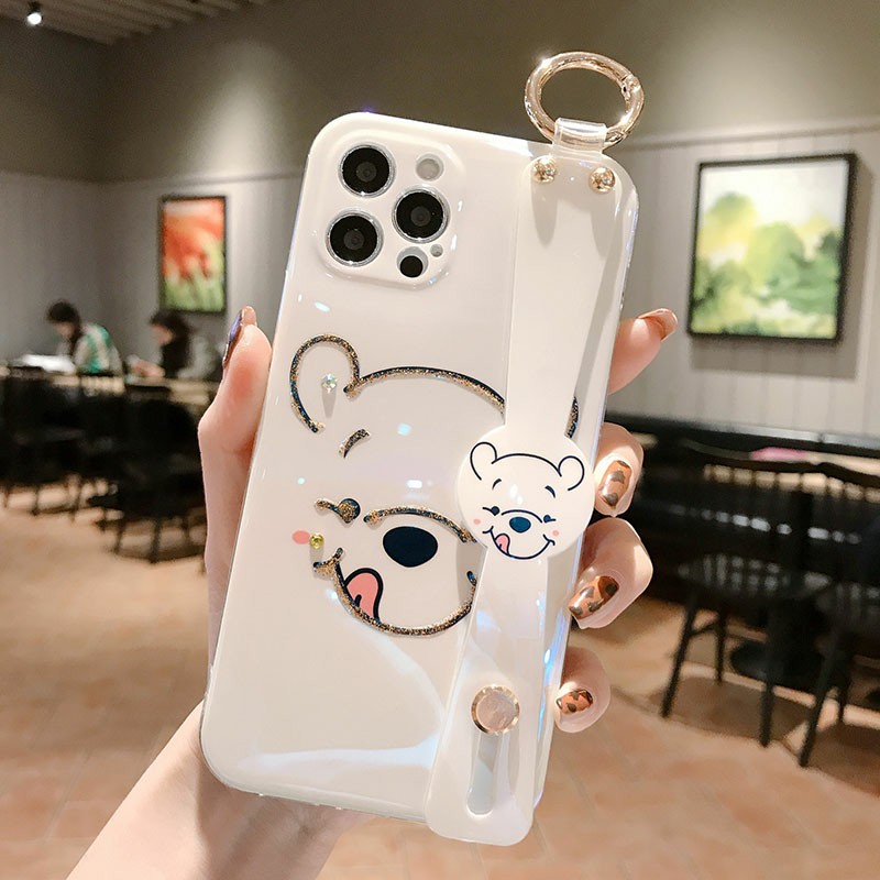 Disney Ốp Điện Thoại In Hình Gấu Pooh Có Dây Đeo Cổ Tay Cho Iphone 11 12 Pro Se2 8plus Xmax Xr Ix | BigBuy360 - bigbuy360.vn