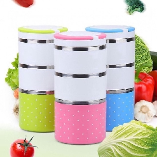 Hộp cơm giữ nhiệt 3 tầng inox