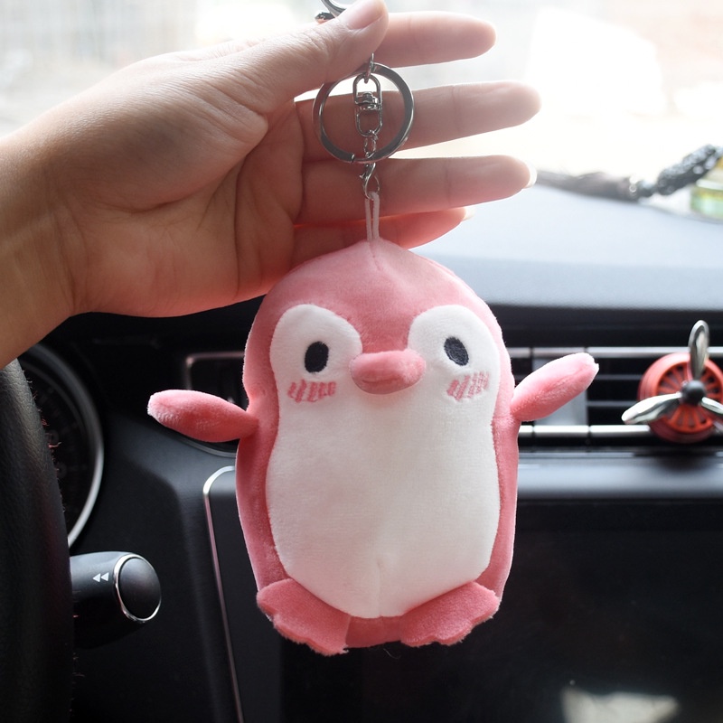 Móc Khóa Hình Chim Cánh Cụt Nhồi Bông Dễ Thương