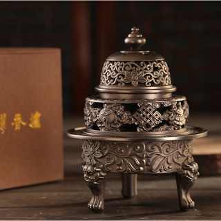 Lư đồng đốt hương chế tác thủ công cao cấp