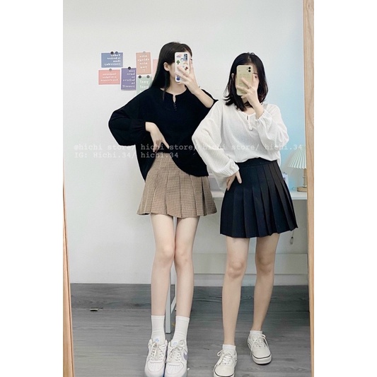 chân váy tennis xếp ly dáng ngắn 16 mẫu 3 size ảnh thật hichi | BigBuy360 - bigbuy360.vn