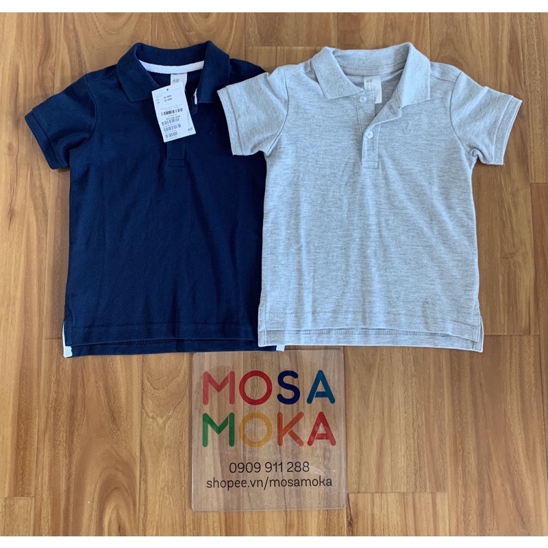 set 2 áo thun polo h&m auth