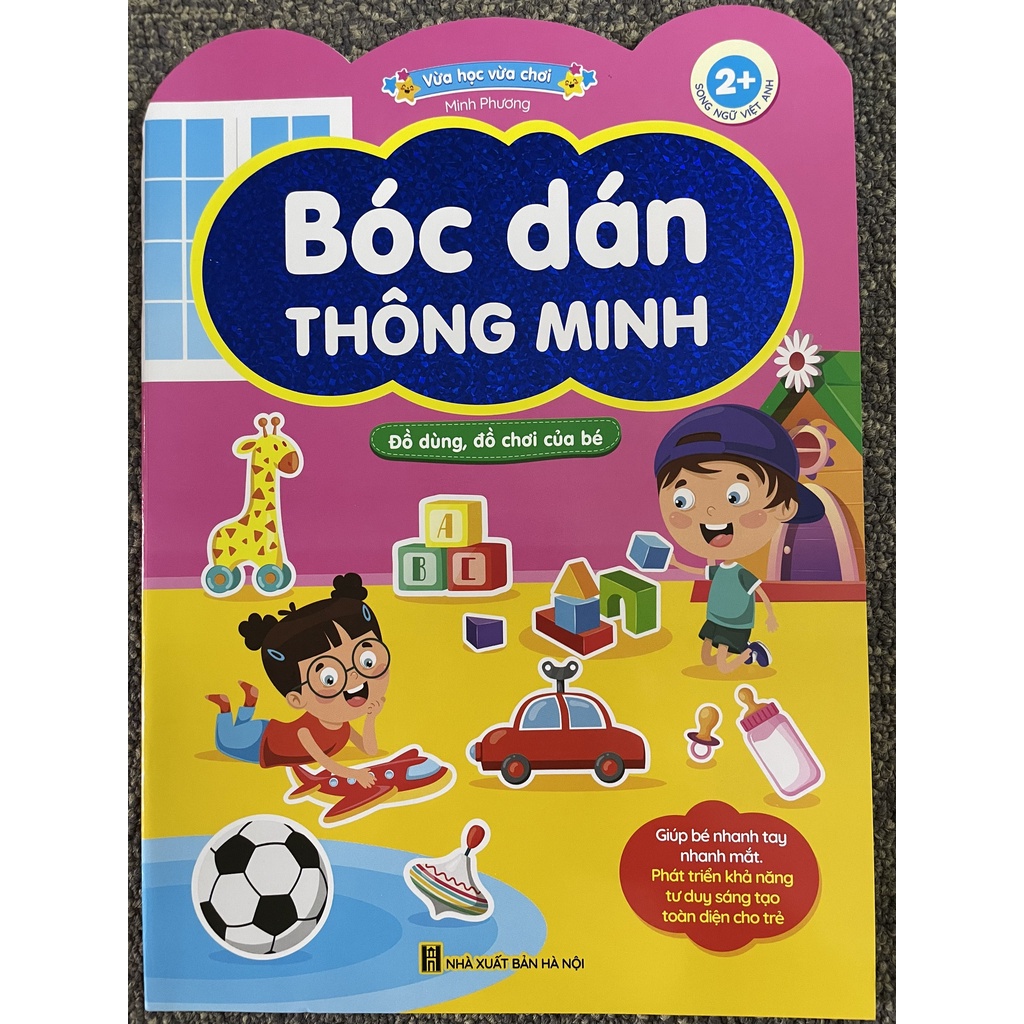 Sách - Bóc Dán Thông Minh - Song Ngữ Việt Anh (Dành Cho Trẻ Từ 2-6 Tuổi) (Bộ 6 Cuốn)