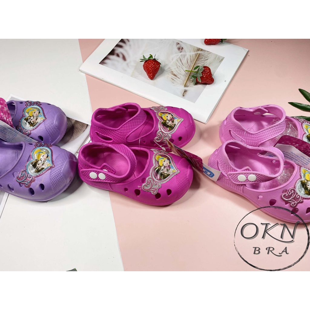 Giày nhựa bé gái đi mưa êm chân Kenta Disney Princes W-218 nhập khẩu Thái Lan