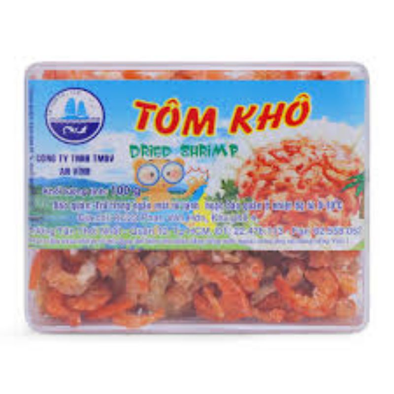 Khô tôm đất - 100gr - tôm trung