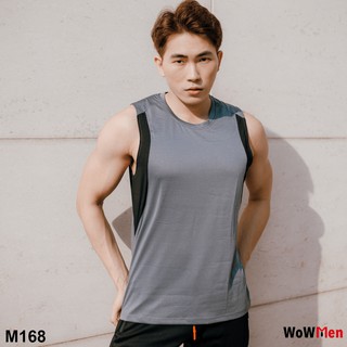Áo Sát Nách Tanktop Tập Gym Thể Thao Nam Thun Co Giãn 4 Chiều Áo Thun Ba Lõ Nam - M168