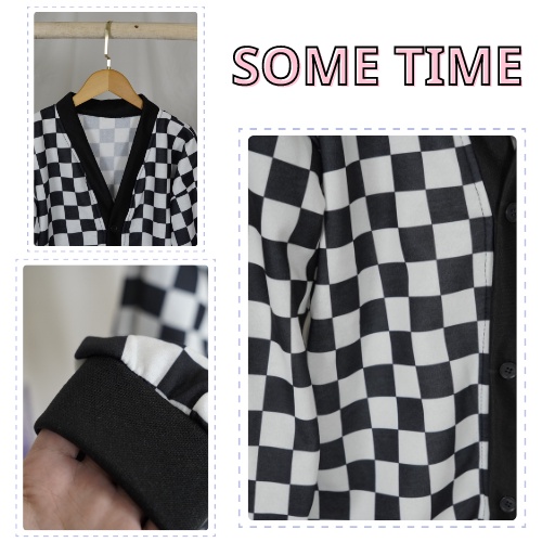 [SIU HOT] ÁO KHOÁC CARDIGAN HỌA TIẾT CARO, FORM ÁO RỘNG VẢI NỈ DÀY MỀM MẠI (có sẵn+đủ size) | BigBuy360 - bigbuy360.vn