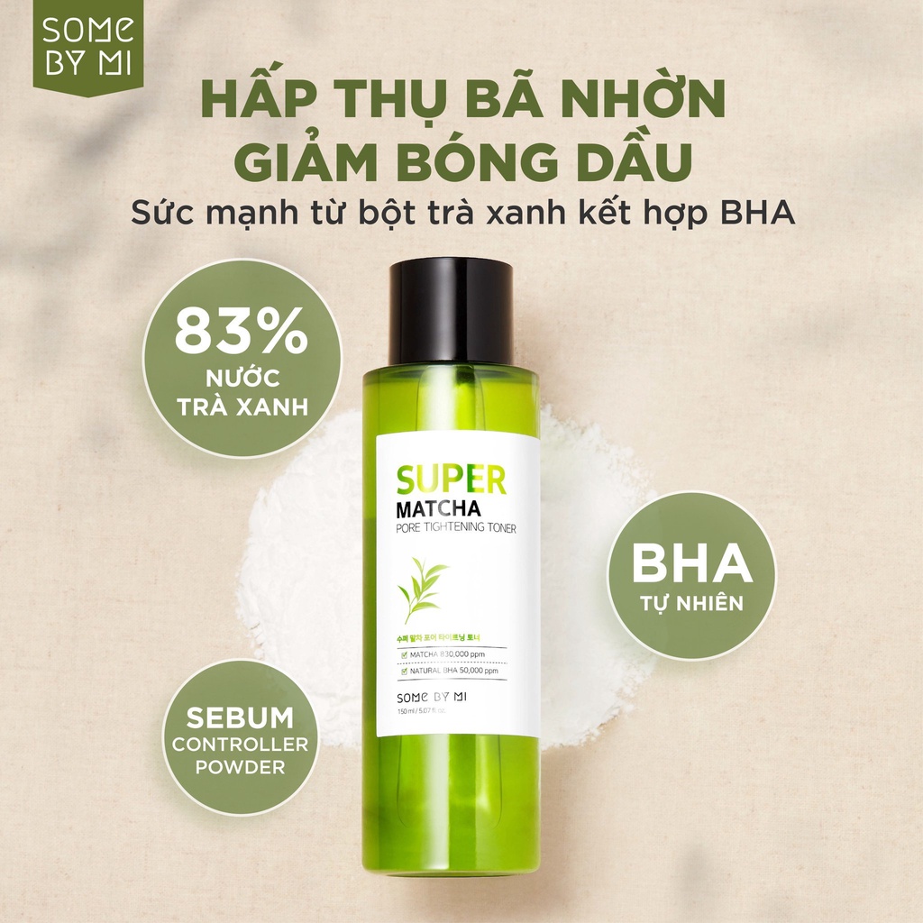 Nước Hoa Hồng Some By Mi Super Matcha Pore Tightening Toner 150ml