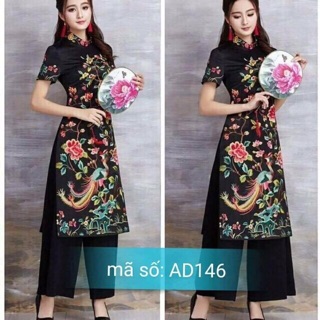 Combo áo dài mẹ bé