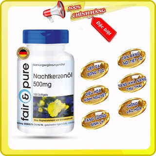 Viên uống tinh dầu hoa anh thảo Nachtkerzenol Fair & Pure 100 viên chuẩn Đức.