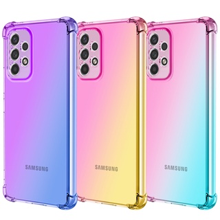 Ốp Chuyển Màu Cho Samsung Galaxy A23 A73 A53 A33 A52 A52S 5G A72 TPU Mềm Hai Màu Đổi Vỏ