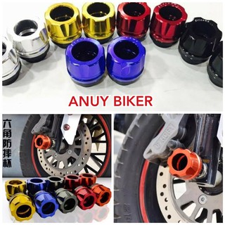 Gù chống đổ phuộc trước nhôm CNC Rizoma xe máy loại xịn - gắn mọi loại xe - giá 1 cặp