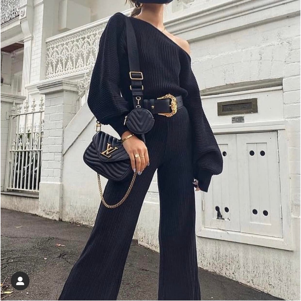 SET TÚI ĐEO CHÉO DÂY BẢN TO L.V New Wave Multi Pochette SANG CHẢNH FULLBOX HÃNG - TÚI XÁCH NỮ CÁ TÍNH TRẺ TRUNG