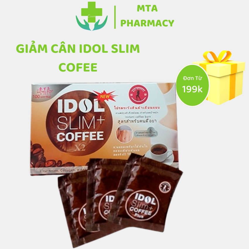 Cà phê giảm cân Idol Slim Coffee giảm cân Thái Lan chính hãng giảm cân giảm mỡ cấp tốc an toàn hiệu quả hộp 10 gói