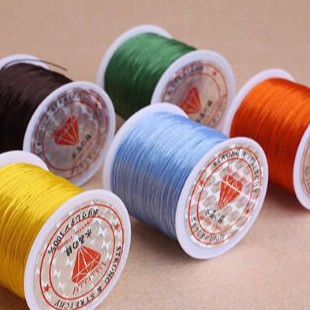 Cước chun chỉ tơ co giãn nhiều màu dùng để xâu vòng tay phong thủy các loại - shop kỳ lân