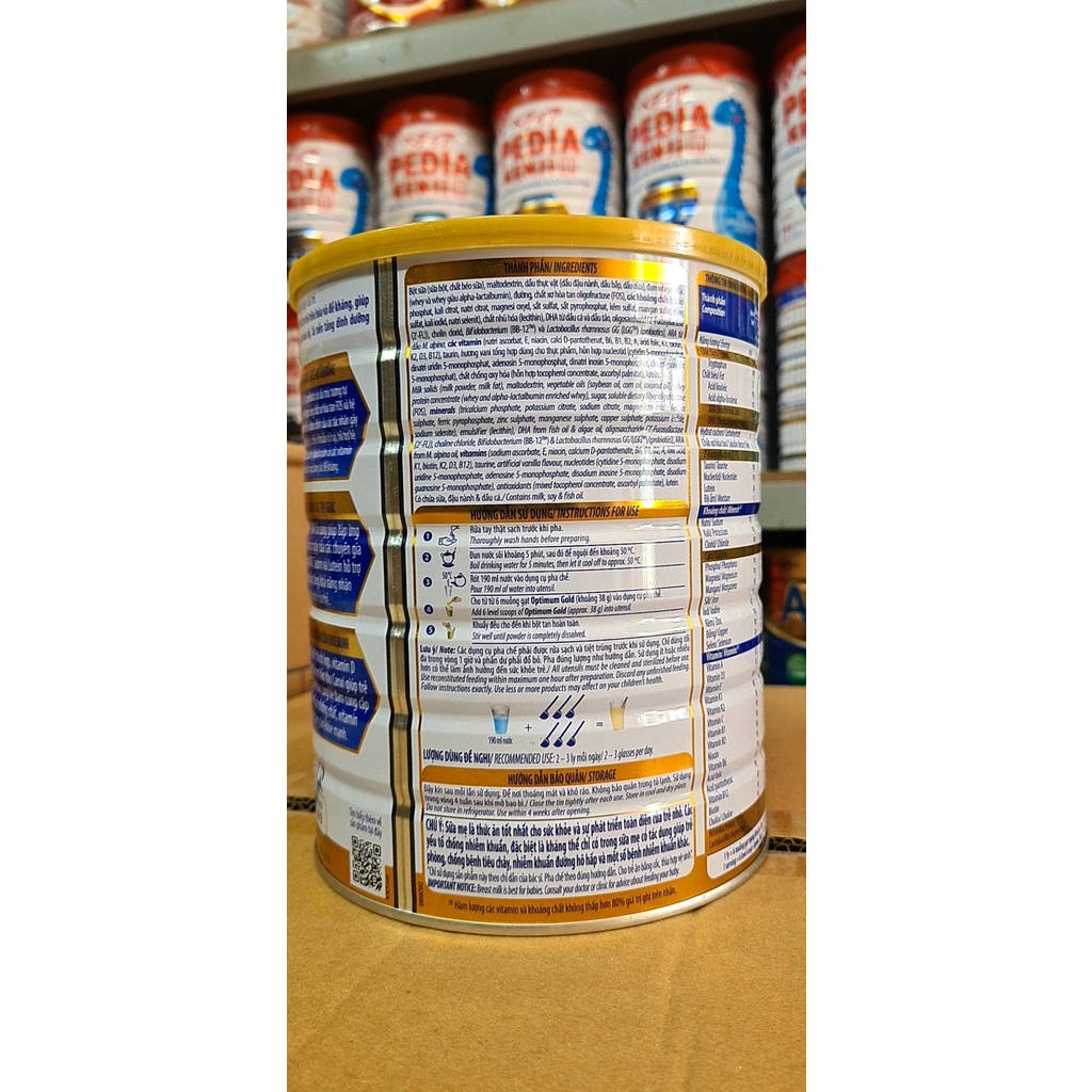 sữa bột vinamilk optimum gold step 3 1kg45 (1450g)