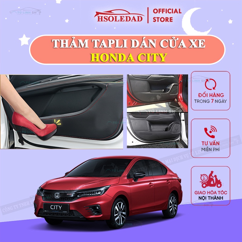 Bộ 4 Thảm Tapli Honda CITY dán cánh cửa chống trầy xước xe