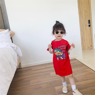 Váy suông cầu vồng bé gái
