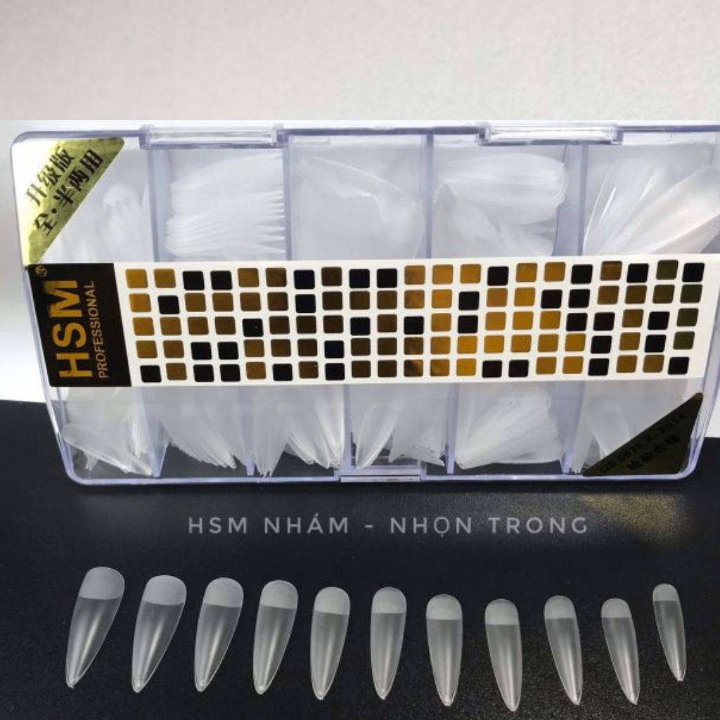 Móng úp HSM nhám phom nhọn dài